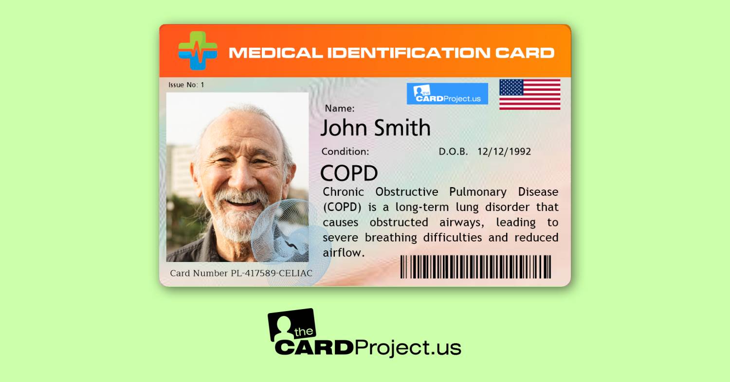 COPD Premium Medical Card (FRONT)